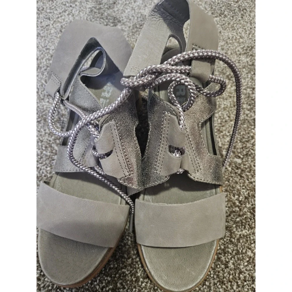 Sorel Women's Joanie II Ankle Lace Sandal Color Ash‎ Brown Size 7.5 NWOB Strappy